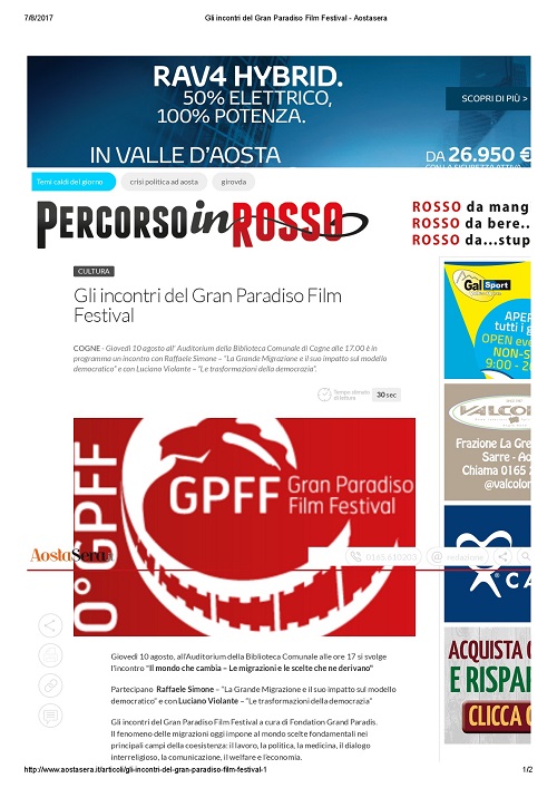 2017-08-07-AostaSera.it Gli incontri del Gran Paradiso Film Festival