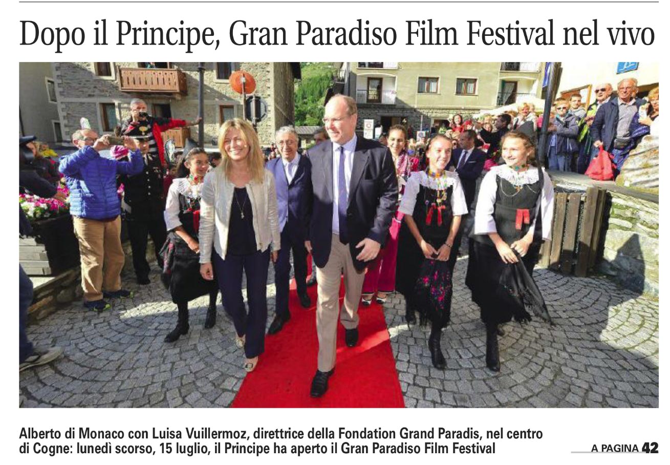 Dopo il Principe, Gran Paradiso Film Festival nel vivo